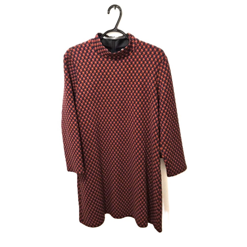 Tuckernuck XL 100% Cotton Dress Geometric Print Mod Preppy Retro Academic